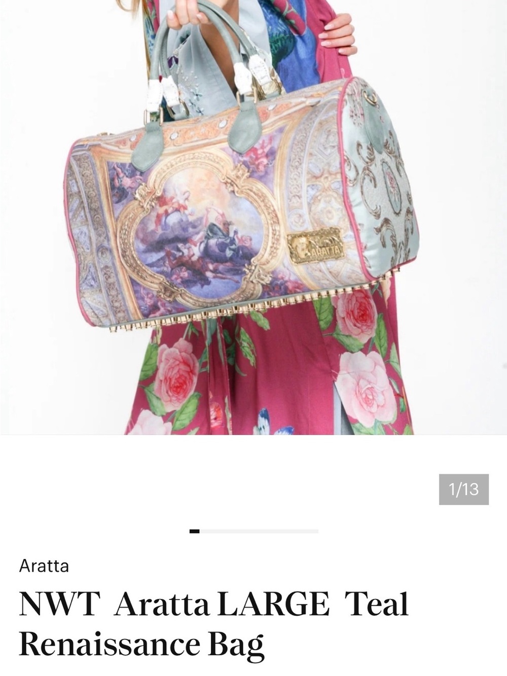New aratta overnight bag Art-Print Travel Tote Bag in Multi-Color